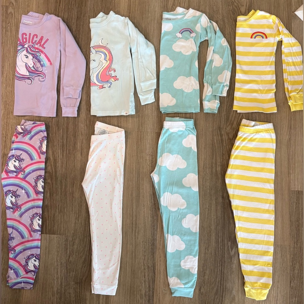 Girls 4T Cotton Pajamas -GAP & The Children’s Place Pjs
